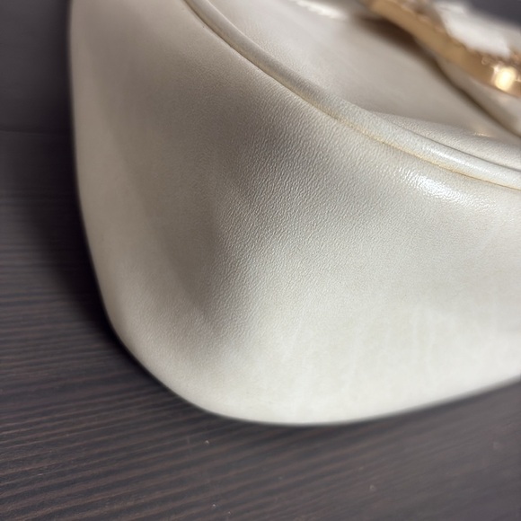 Charles & Keith Bag Avis Belted Top Handle Mini Bag Cream - Picture 13 of 15